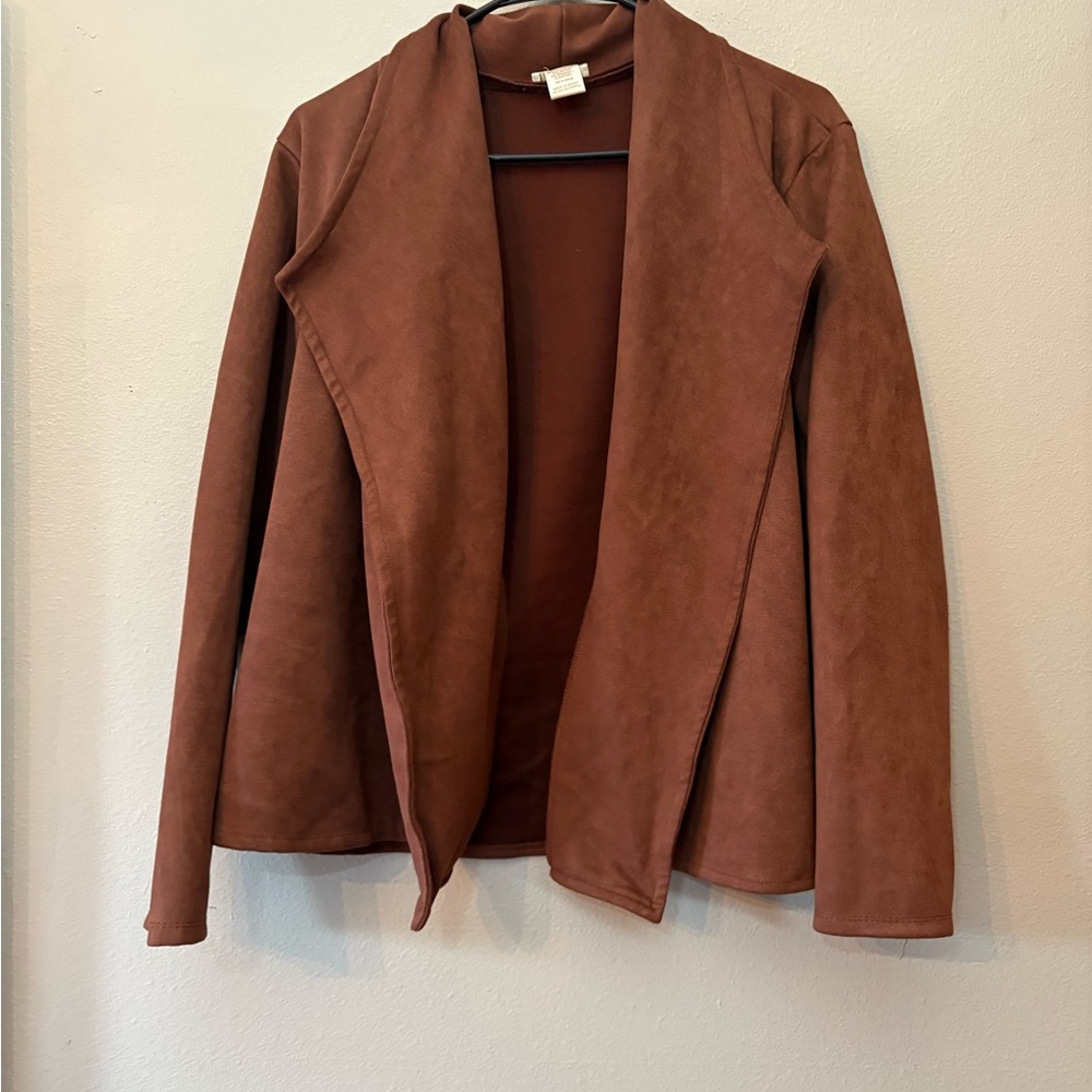 NYC Women's Tan Open-Front Blazer